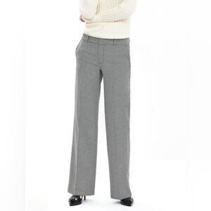 Banana Republic Women's Herringbone Flannel Tweed Wide-leg Trouser